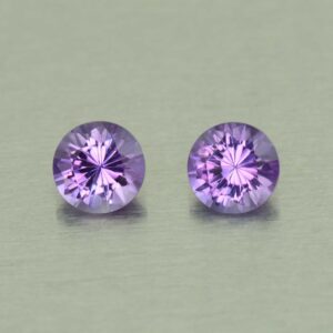 Amethyst round pair 5.0mm 0.78cts N am138 SOLD