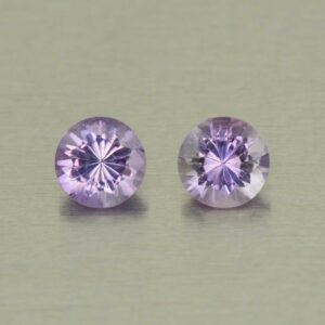 Amethyst round pair 5.0mm 0.78cts N am144