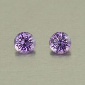 Amethyst round pair 5.5mm 1.01cts N am153