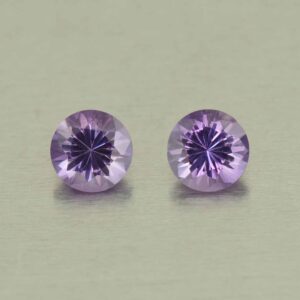 Amethyst round pair 5.5mm 1.04cts N am155