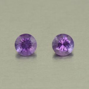 Amethyst round pair 5.5mm 1.04cts N am156 SOLD