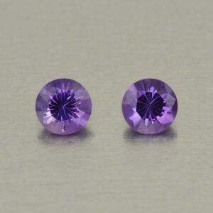 Amethyst round pair 5.5mm 1.05cts N am142 SOLD
