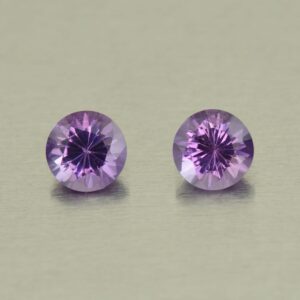 Amethyst round pair 5.5mm 1.06cts N am159