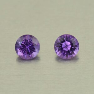 Amethyst round pair 5.5mm 1.07cts N am161 SOLD