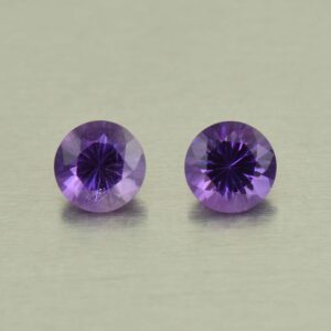 Amethyst round pair 5.5mm 1.07cts N am162 SOLD