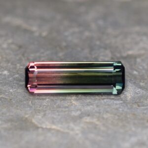 Bi Color Tourmaline eme cut 16.1x5.4mm 3.61cts N tm1248 b SOLD