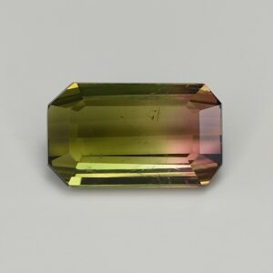 BiColorTourmaline eme cut 10.5x6.3mm 2.82cts tm1242 SOLD