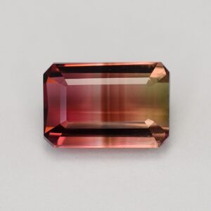 BiColorTourmaline eme cut 12.3x8.2mm 5.58cts N tm1349