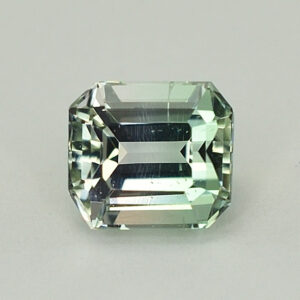 BiColorTourmaline eme cut 6.4x5.7mm 1.46cts N tm1255