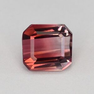 BiColorTourmaline eme cut 7.2x6.6mm 1.93cts N tm1346