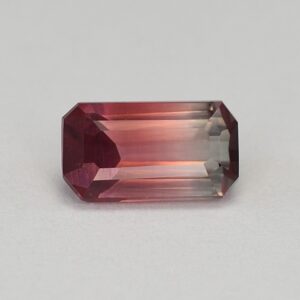BiColorTourmaline eme cut 8.1x4.5mm 1.18cts N tm1345 SOLD