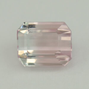 BiColorTourmaline eme cut 8.1x6.5mm 2.21cts N tm1267