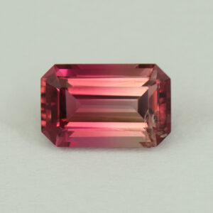 BiColorTourmaline eme cut 8.4x5.3mm 1.51cts N tm780 SOLD