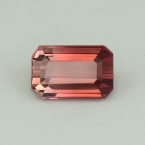 BiColorTourmaline eme cut 9.3x5.9mm 2.30cts N tm1506 a SOLD