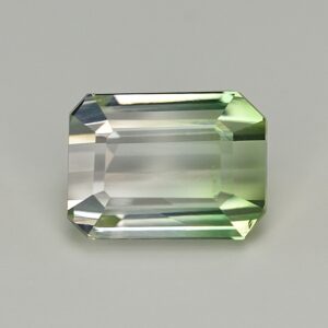BiColorTourmaline eme cut 9.5x7.0mm 3.46cts tm1271