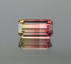 BiColorTourmaline eme cut 9.7x5.2mm 1.74cts N tm1068 SOLD
