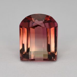 BiColorTourmaline eme cut dome 10.4x8.5mm 5.48cts N a tm1342 SOLD