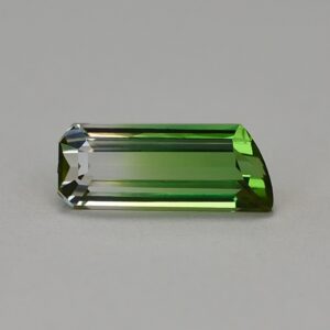 BiColorTourmaline eme cut taper 10.8 10.0x4.4mm 1.80cts N tm1051 SOLD
