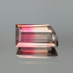 BiColorTourmaline eme cut taper end 13.1 10.0x7.0mm 3.69cts N tm1197 SOLD