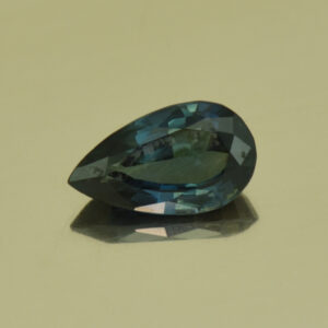 BlueGreenSapphire pear 7.9x4.6mm 0.91cts N sa321 SOLD