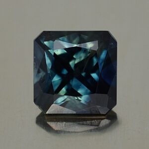 BlueGreenSapphire sq radiant 6.4mm 1.74cts H sa437 SOLD