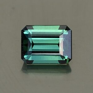 BlueGreenTourmaline eme cut 6.5x5.0mm 1.09cts tm1022 SOLD