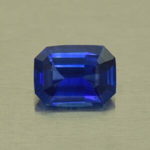 BlueSapphire eme cut 7.9x5.9mm 1.60cts H sa993 SOLD