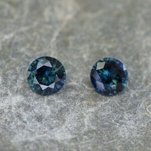 BlueSapphire round pair 4.0mm 0.56cts N sa293 SOLD