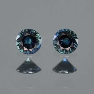 BlueSapphire round pair 4.0mm 0.57cts N sa291 SOLD