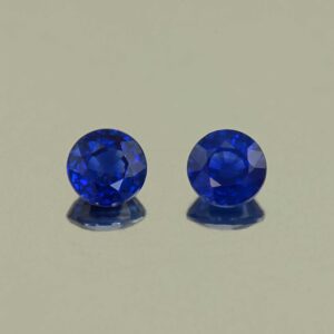 BlueSapphire round pair 4.2mm 0.78cts H sa1039