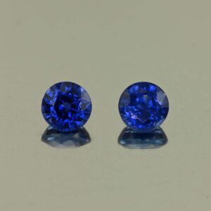 BlueSapphire round pair 4.2mm 0.90cts H sa1036 SOLD