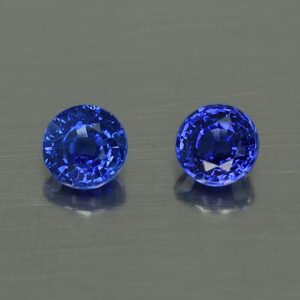 BlueSapphire round pair 4.3mm 0.98cts H sa462 SOLD