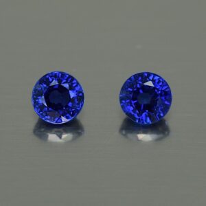 BlueSapphire round pair 4.3mm 1.02cts H sa463 SOLD