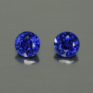 BlueSapphire round pair 4.5mm 1.09cts H sa465 SOLD