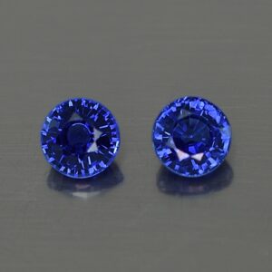 BlueSapphire round pair 4.5mm 1.10cts H sa467 SOLD