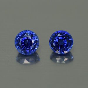 BlueSapphire round pair 4.5mm 1.31cts H sa471 SOLD