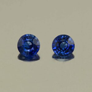 BlueSapphire round pair 4.8mm 1.19cts H sa1056