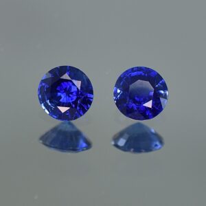 BlueSapphire round pair 5.0mm 1.06cts sa359 SOLD