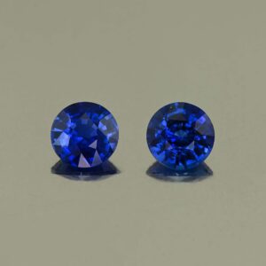 BlueSapphire round pair 5.9mm 1.81cts H sa1051 SOLD
