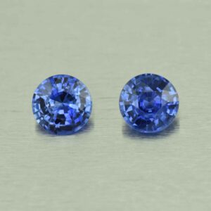 BlueSapphire round pair 6.9mm 2.80cts H sa571 scaled 1