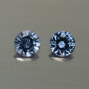 BlueSpinel round pair 4.5mm 0.79cts sp292 SOLD