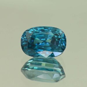 BlueZircon cush 11.1x7.7x6.8mm 6.38cts H zn7761