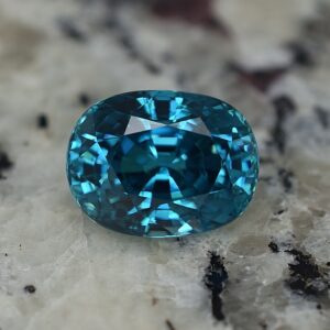 BlueZircon oval 12.0x9.2mm 8.46cts zn2317 SOLD