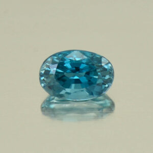 BlueZircon oval 6.0x4.0mm 0.85cts H zn5635 SOLD