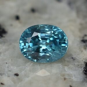 BlueZircon oval 7.8x6.0mm 2.60cts zn3169 SOLD