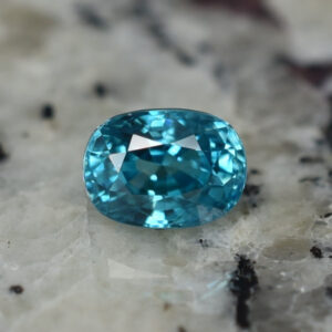 BlueZircon oval 8.3x6.1mm 3.35cts H zn1259 SOLD