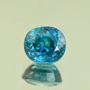 BlueZircon oval 8.9x8.0x6.0mm 4.56cts H zn7768