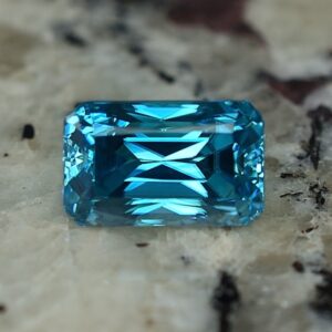 BlueZircon radiant 10.5x6.5mm 5.72cts zn2302 SOLD