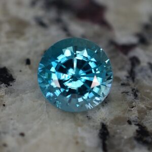 BlueZircon round 10.7mm 6.95cts zn2348