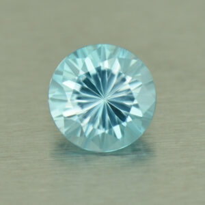 BlueZircon round 5.0mm 0.66cts H zn5081 d